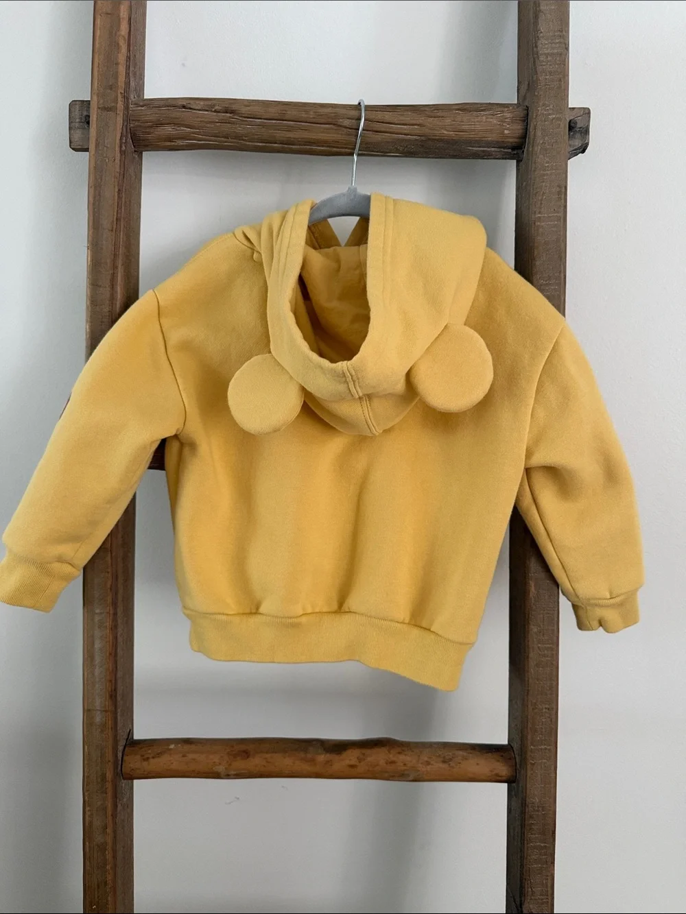 GAP Yellow Minnie Mouse Hooded Sweatshirt with Ear Details